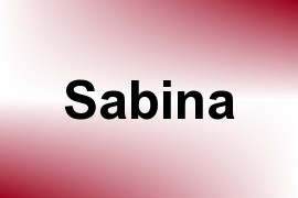 Sabina name image