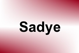 Sadye name image