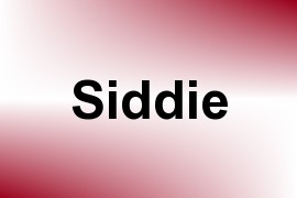 Siddie name image