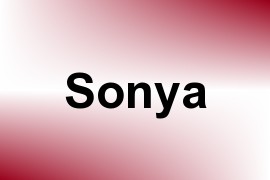 Sonya name image