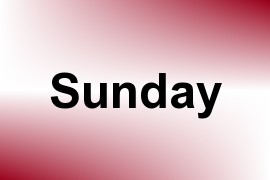 Sunday name image