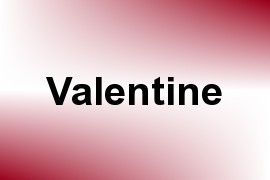 Valentine name image