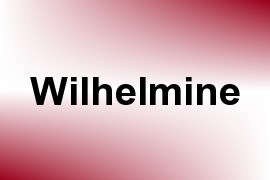 Wilhelmine name image