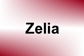 Zelia name image