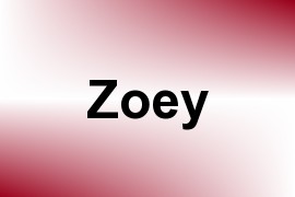 Zoey name image