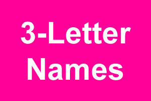 three letter names